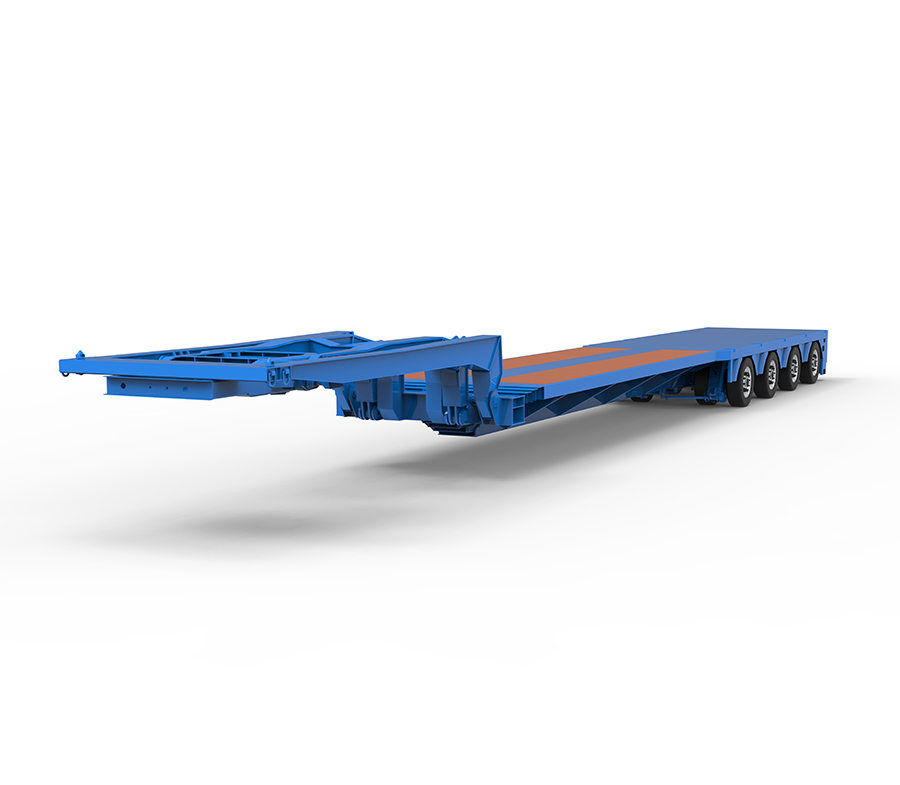 نیمه تریلر تخت پایین تخت غاز قابل تنظیم FST-B1