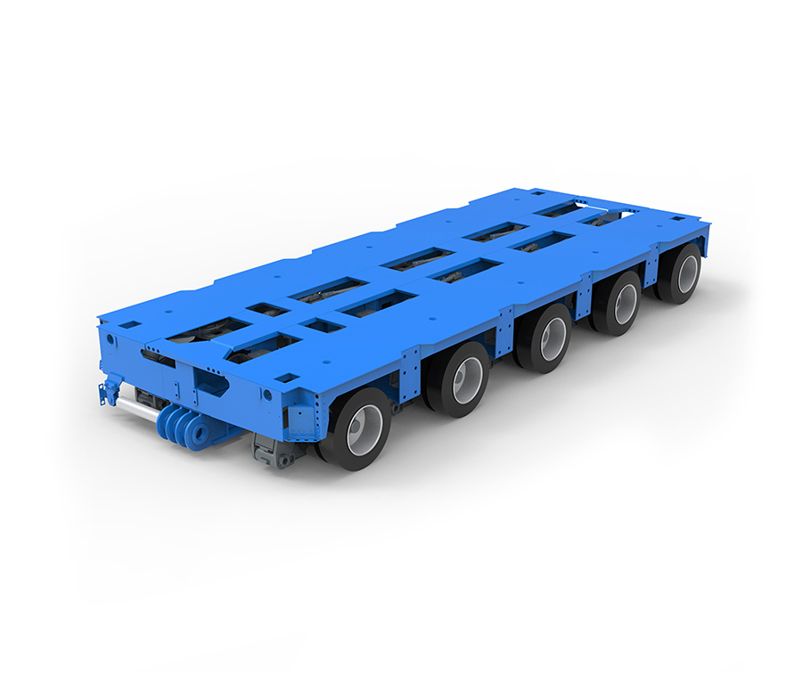 تریلر خطی محور هیدرولیک KTG-5 با 5 محور (SPT)